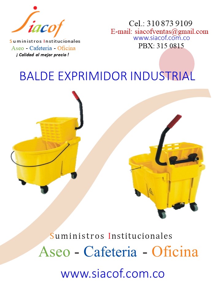 BALDE EXPRIMIDOR INDUSTRIAL SIACOF
