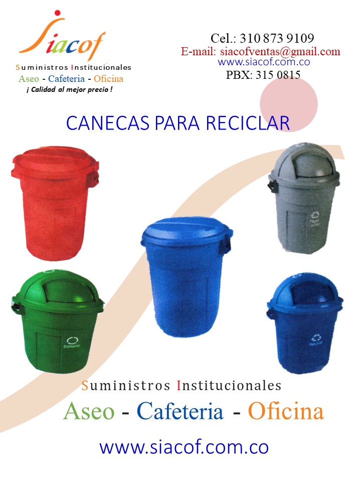 CANECAS PARA RECICLAR 3 SIACOF