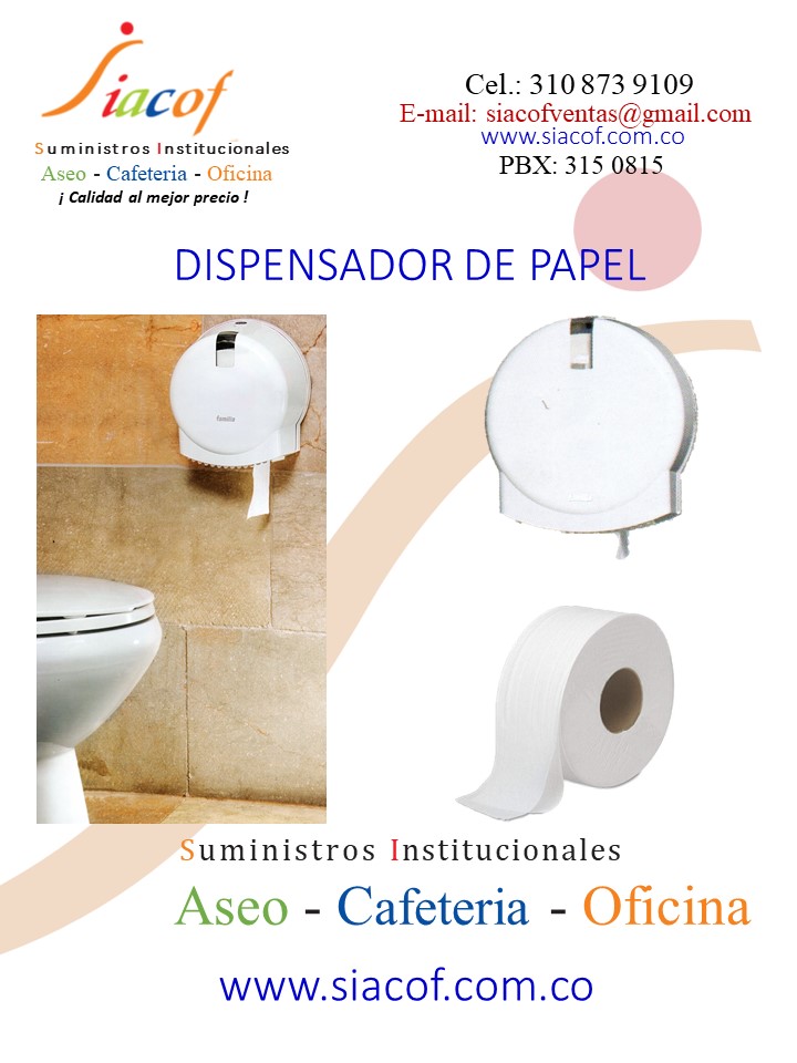 DISPENSADOR DE PAPEL SIACOF