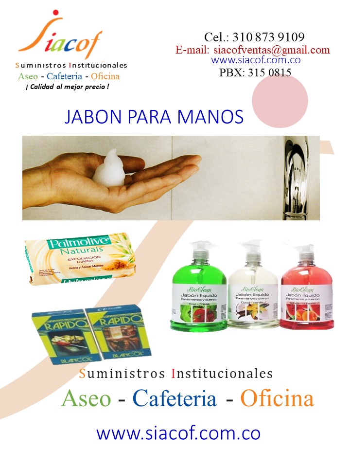 JABON PARA MANOS SIACOF