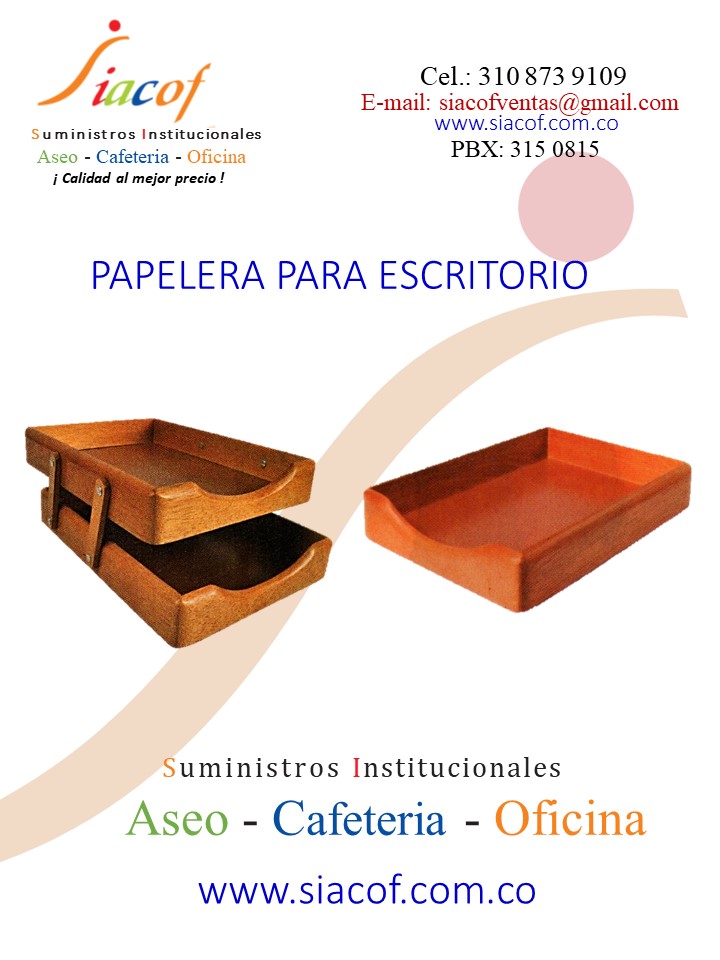 PAPELERA PARA ESCRITORIO