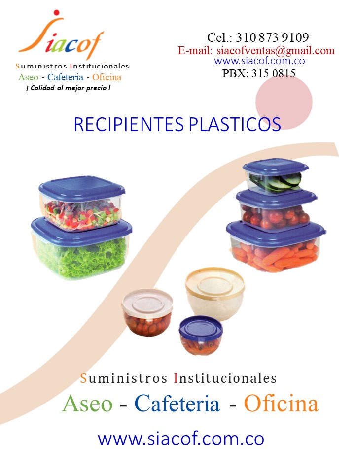 RECIPIENTES PLASTICOS